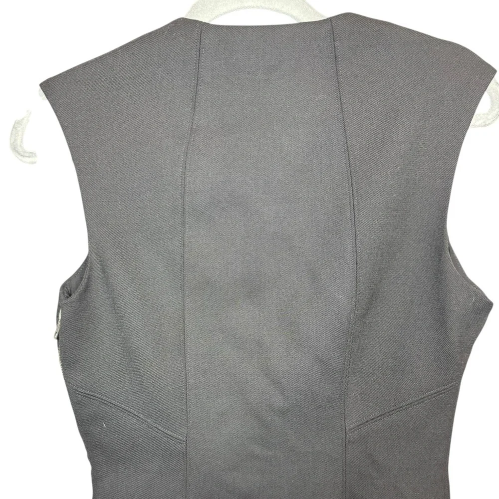 Helmut Lang Angle Zipper Moto Stretch Dress Size Medium - Picture 8 of 8